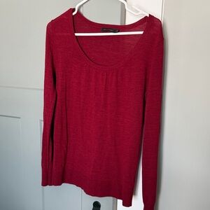 The Limited Deep Red Long Sweater